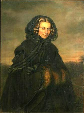 Isaac Grunewald Portrait of Bertha Wehnert-Beckmann (1815-1901), German photographer china oil painting image